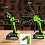 Рабочий аккумуляторный LED-фонарь 2-в-1 Greenworks G24UL , Арт. 3503707, 24V, 650 Лм, сменные плафоны, без АКБ и ЗУ