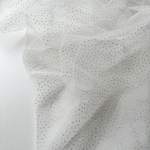 Фатин-сетка Золотые блестки на белом фоне