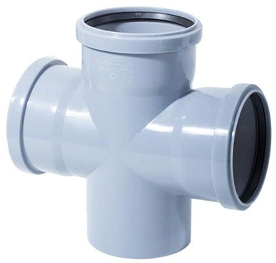 Крестовина Ostendorf HTDA 110/110 мм 87° канализационная арт. 115930