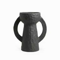 Ваза Amphora высота 34 см, черная