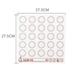 Коврик для Макаронс силиконовый усиленный, со стекловолокном, 27,5*27,5см
