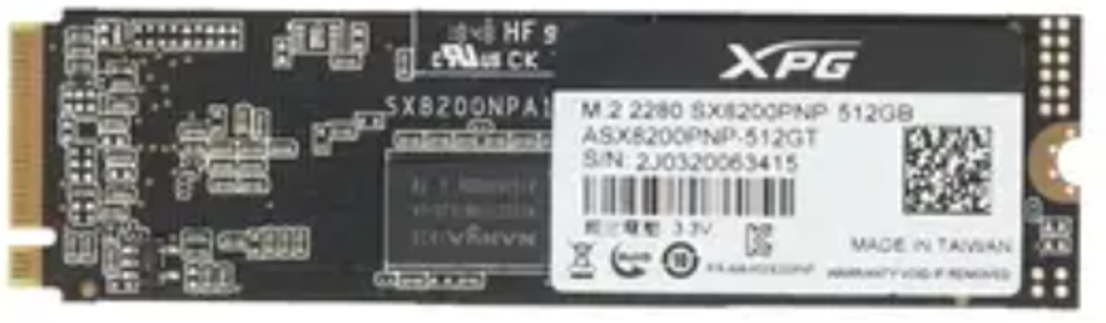 Накопитель SSD M.2 2280 ADATA ASX8200PNP-512GT-C