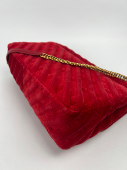 Сумка Balenciaga chain velvet crossbody bag