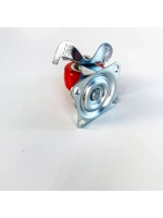 Колесо мебельное с поворотным колесом и тормозом, 4 шт