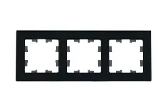 Рамка 3-м AtlasDesign Nature натур. стекло черн. SE ATN361003