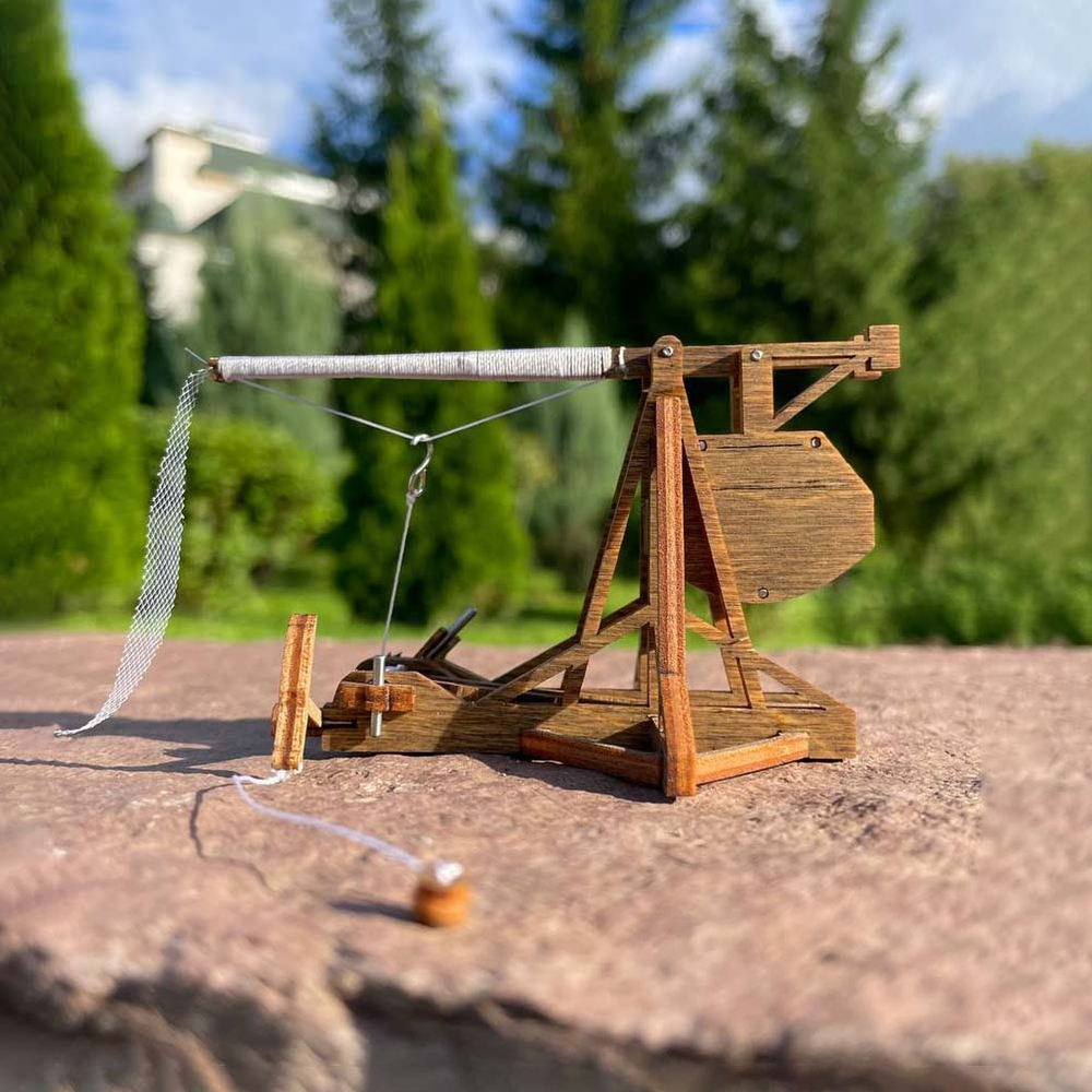 Деревянный конструктор Мини-Требушет (KUDRIAVSKIY)