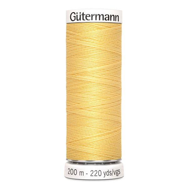 Нитки универсальные Gutermann Sew-all 100 (200 метров), 5 кат. | 007 св.желтый