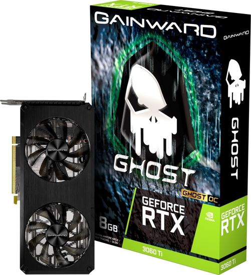 Видеокарта Gainward GeForce RTX 3060 Ti Ghost OC V1 LHR