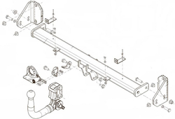 Фаркоп Brink (Thule) 617900 для BMW 1 - (F20, F21) / 2 - (F22, F45, F23, F46) / 3 - (F30, F31) / 4 - (F32, F33, F36) / X1 - F48(паспорт и сертификат в комплекте)(без электрики)