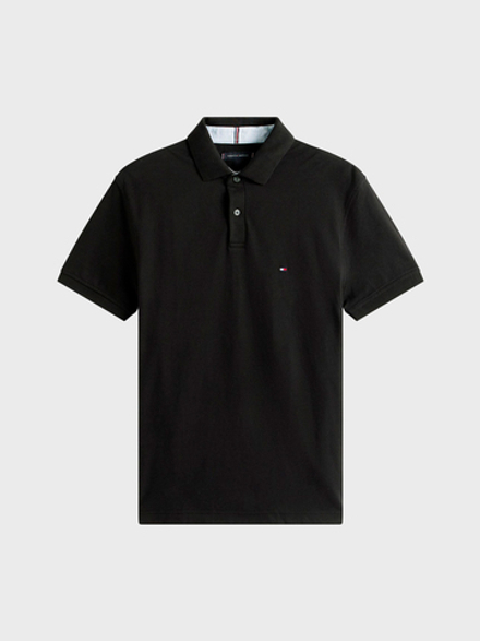 Поло Tommy Hilfiger Regular Fit Stretch Black