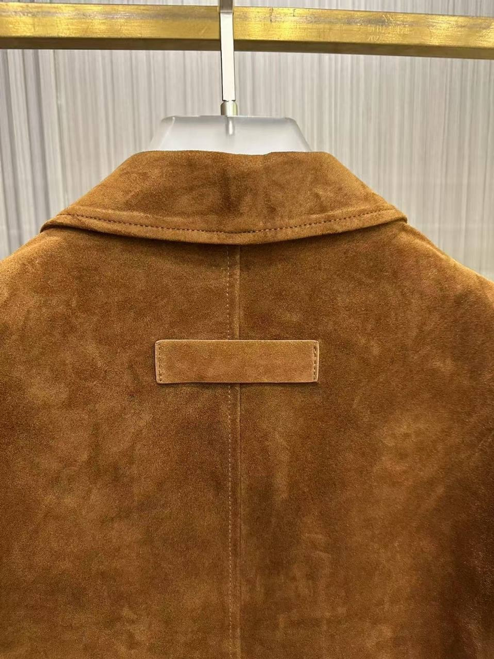 Удлинений замшевый жакет «Camel»