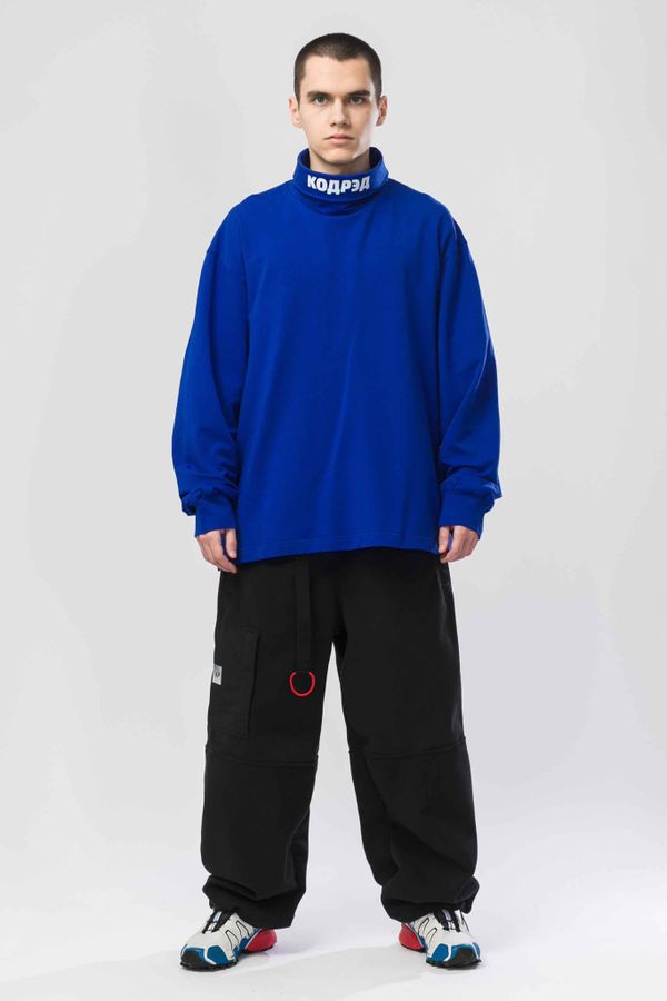 Водолазка оверсайз Rollneck Wide Coderedneck василек - фото 3
