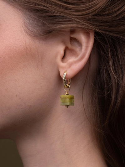 Серьги Нефрит