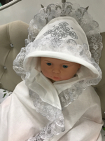 1594762 Уголок для крещения с вышивкой, размер 80*80 см К72