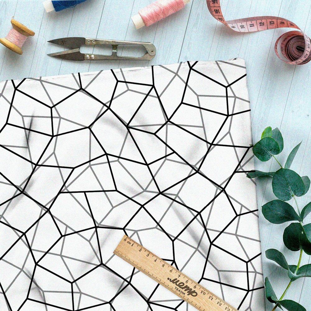 Ткань мембрана сплошная чёрная клетка на бежевом фоне