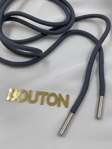 Шнур круглый тёмно-зелёный с графитовым подтоном 1,3 м