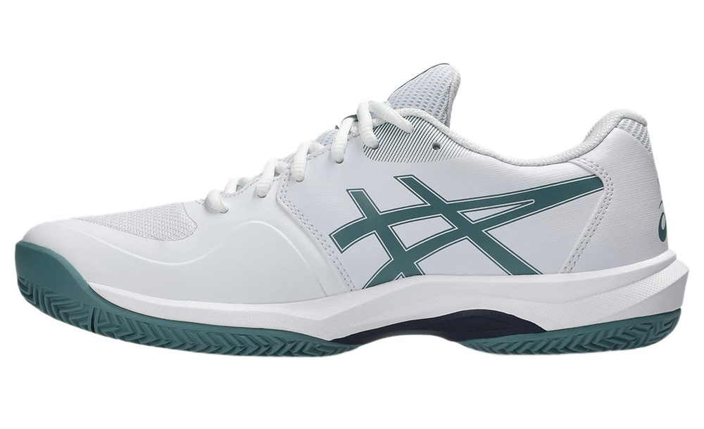 Мужские кроссовки теннисные Asics Game FF Clay/OC - white/foggy teal