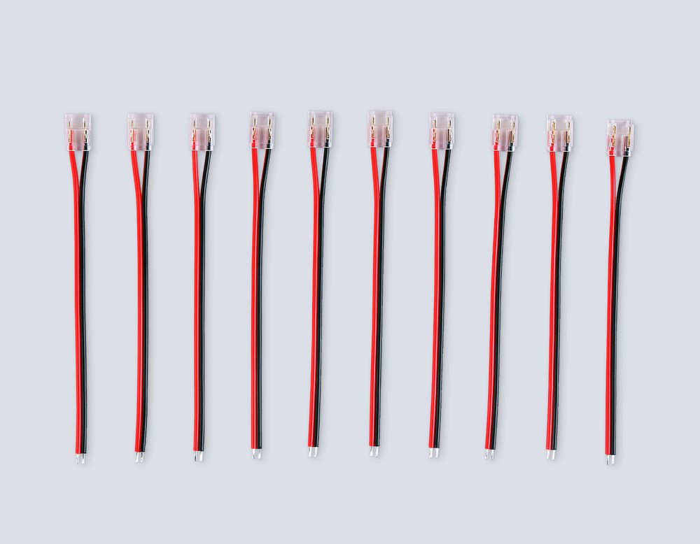 Ambrella Соединитель гибкий односторонний COB 12/24V для лент 8/10mm GS7375 (2 конт.) (10шт. в комплекте) LED Strip 24V GS7375