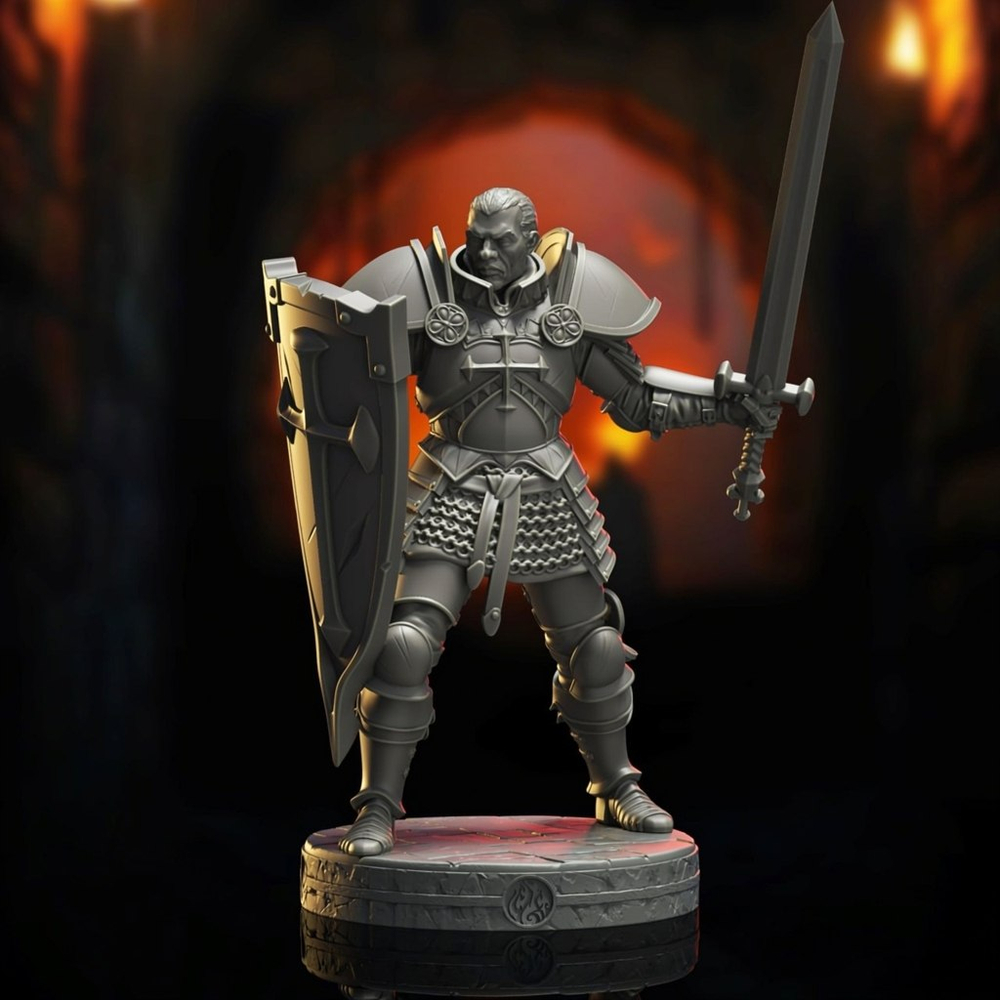 Паладин Алдрик ДнД DnD миниатюры набор Catacombs of Anguish