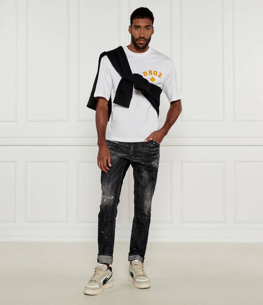 Кожаные кроссовки VENICE Palm Angels - серый(PMIA101F 24LEA002)