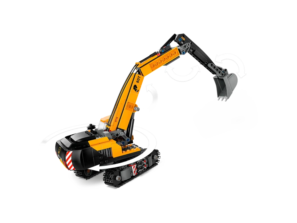 Конструктор LEGO City 60420 Желтый строительный экскаватор