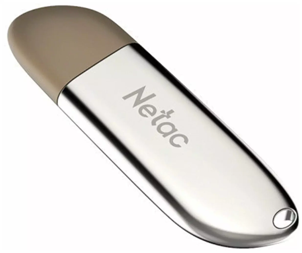 Флеш-диск 32 GB NETAC U352, USB 2.0, металлический корпус,серебристый, NT03U352N-032G-20PN