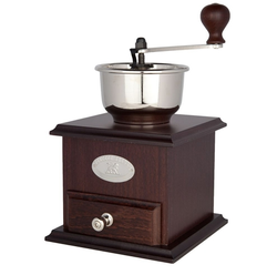 Мельница для кофе 21 см Peugeot Bresil темно-коричневая Франция вид сбоку