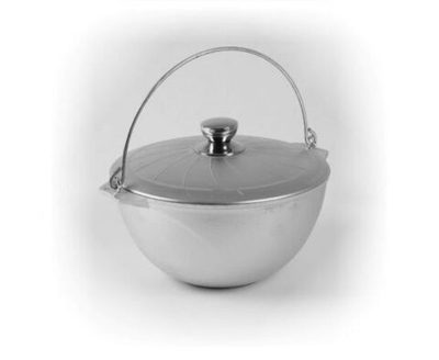 Казан литой 5л с крышкой, алюминиевый (походный) 55300 Мечта