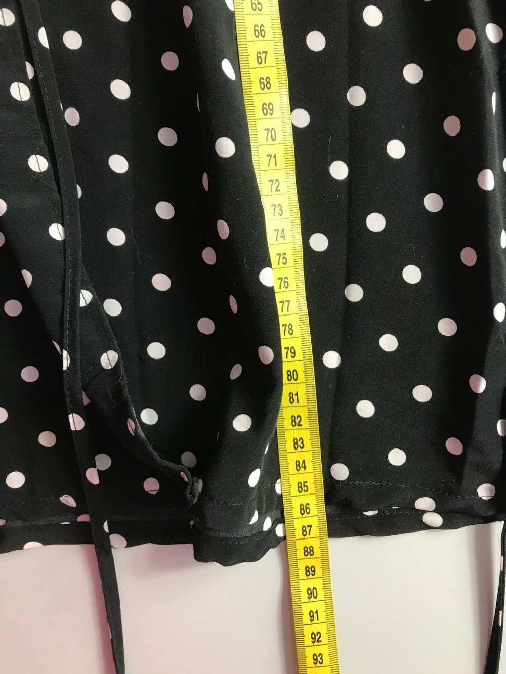 Платье на запАх в горошек, визуально 46/48 размер