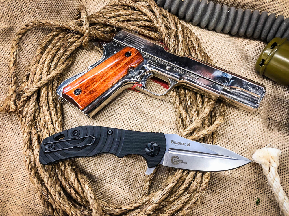 Складной нож Bloke Z Elmax StoneWash