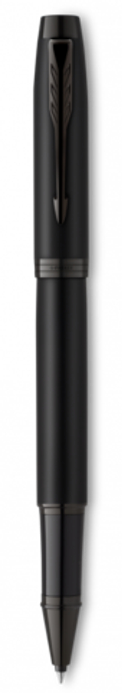 Ручка-роллер Parker  IM Achromatic, Black BT, стержень: F, цвет чернил: black, в подарочной упаковке.