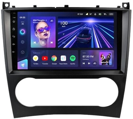 Магнитола для Mercedes-Benz C (W203) 2004-2007 - Teyes CC3L на Android 10, 8-ядер, CarPlay, 4G SIM-слот