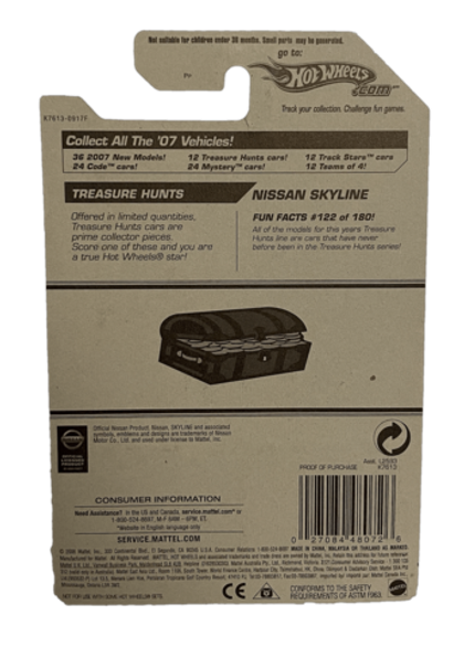 Hot Wheels Treasure Hunt Nissan Skyline (2007)