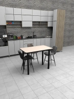 Обеденный стол "Семолина бежевая" 100x60 см