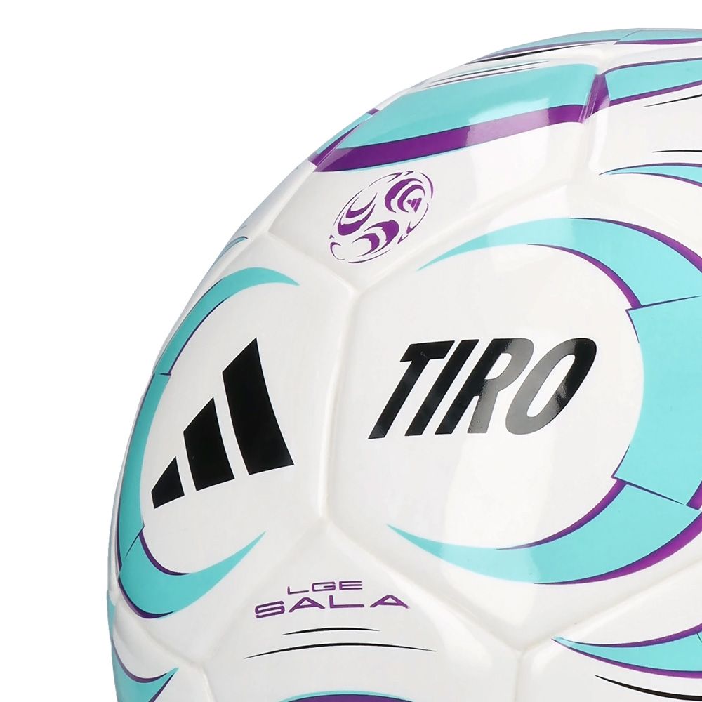 Мяч футзал. ADIDAS Tiro League Sala JW1526, р.4, FIFA Basic, 32 пан, ТПУ, термосш., бело-бирюз-фиол