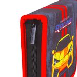 Пенал BRAUBERG с наполнением, 1 отделение, откидная планка, 24 предмета, 21x14 см, "Yellow car", 229292