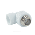 Угольник PP-R комбинированный белый Дн 20х3/4" НР VALFEX 10126220