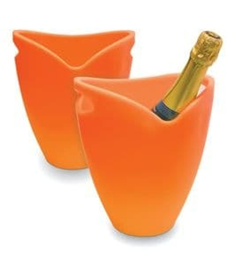 Ведерко для льда оранжевое  Pulltex