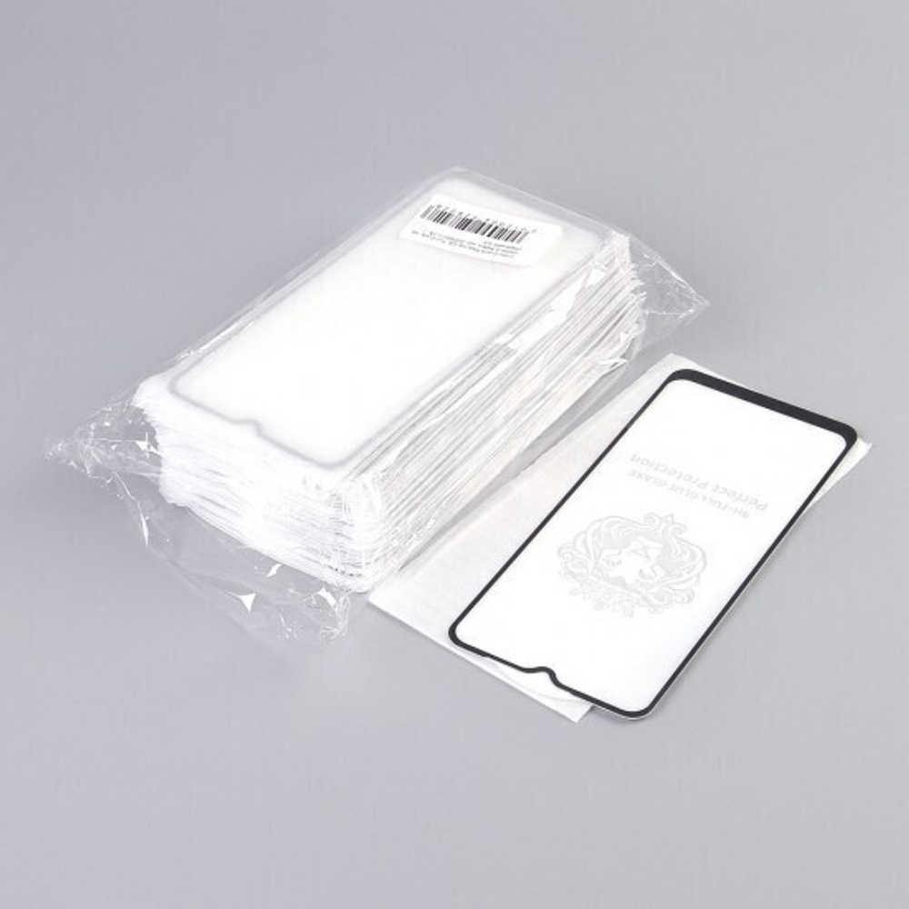 Стекло для Realme C3, Full Glue, на полный экран, тех.уп., 010630-1-25 Черный