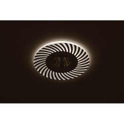 DK LD32 BK /1 Светильник ЭРА декор cо светодиодной подсветкой MR16, 220V, max 11W, черный