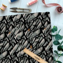 Ткань премиум бифлекс эффектные орнаменты