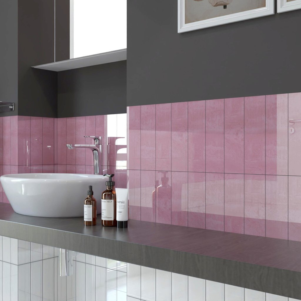 Плитка настенная Viva Rosa glossy 200x59х7 мм