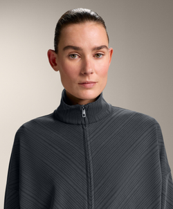 Oysho Куртка с асимметричной полосой из ткани с модалом, асфальтовый