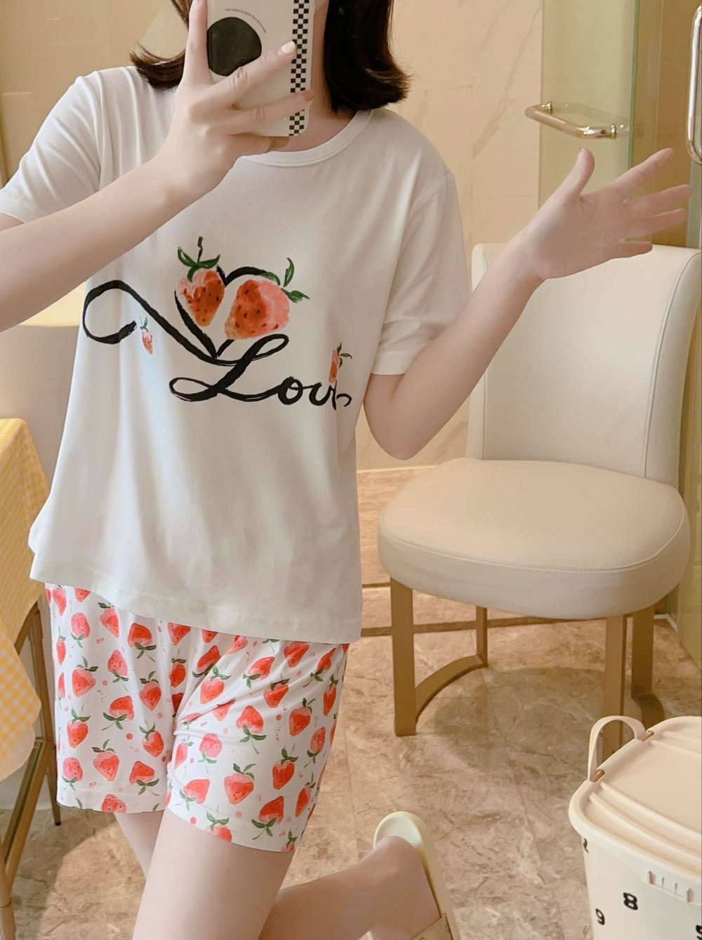 [m]Пижама шорты и футболка B0099