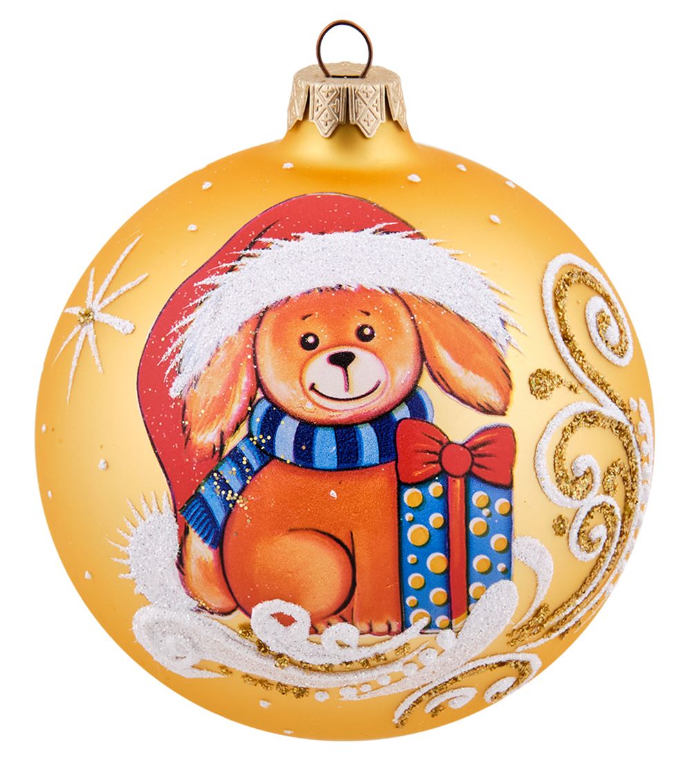 Элита НФШ-1638/2 Ел.украшение Шар «Собачка» 100 мм