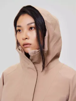 Парка женская ИША (ISHA) NORPPA песочный бежевый