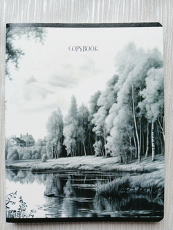 Тетрадь 96 листов А5+. "Просторы Родины", общая, в клетку. Формат А5+ (163*203 мм). Арт.120028. С полями. Комплект 5 шт.