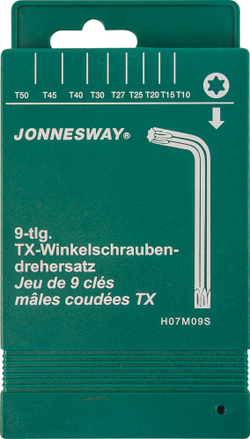 H07M09S Комплект угловых ключей "TORX"