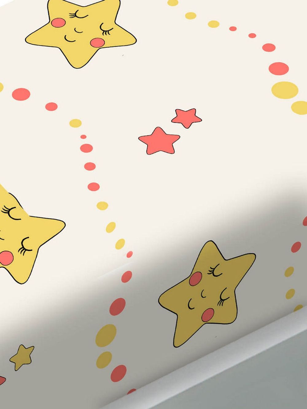 Простынь на резинке перкаль Сказка "Летние звезды" 180x200 см