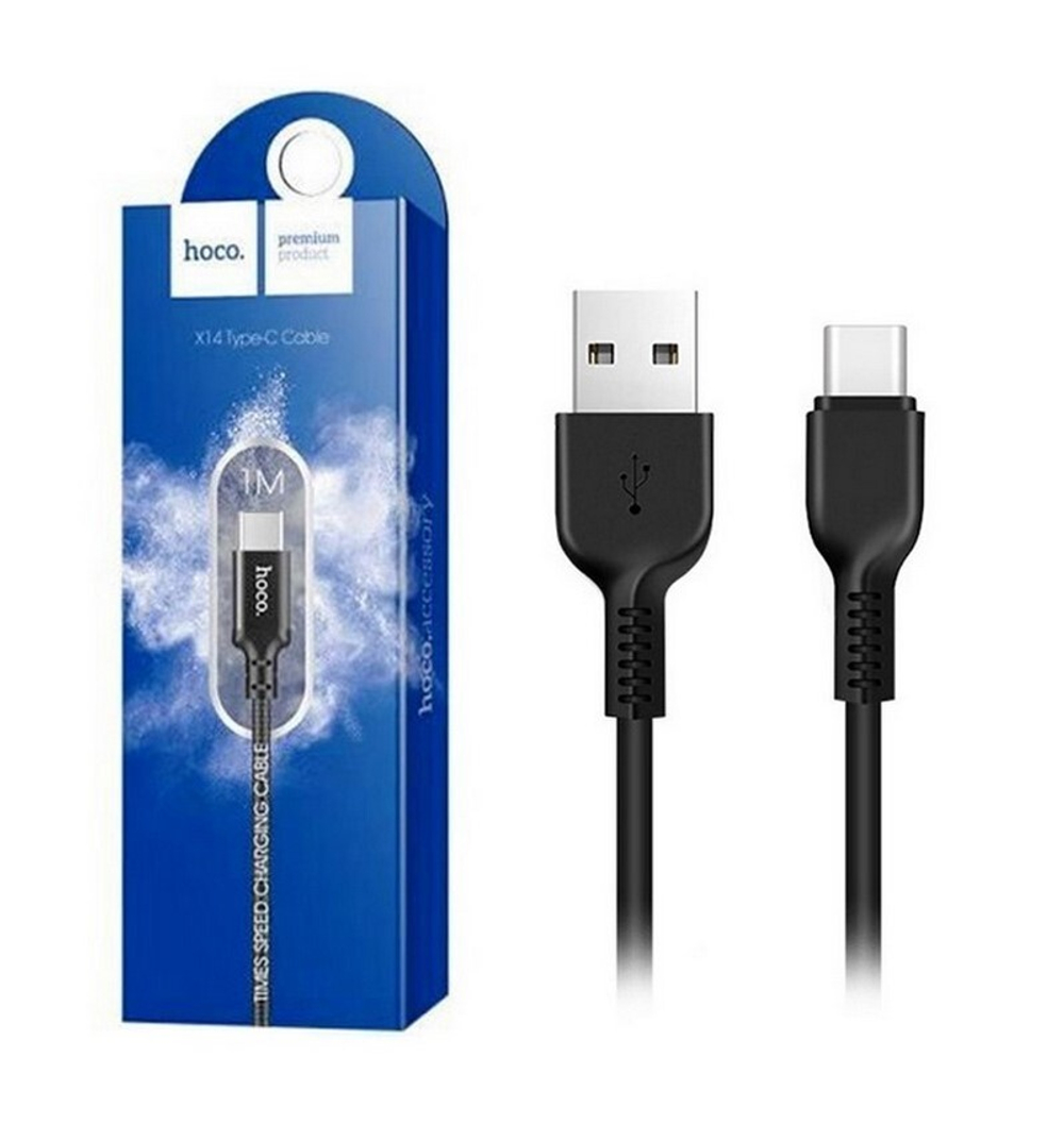 Кабель USB - TypeC HOCO X20 Flash (черный) 1м